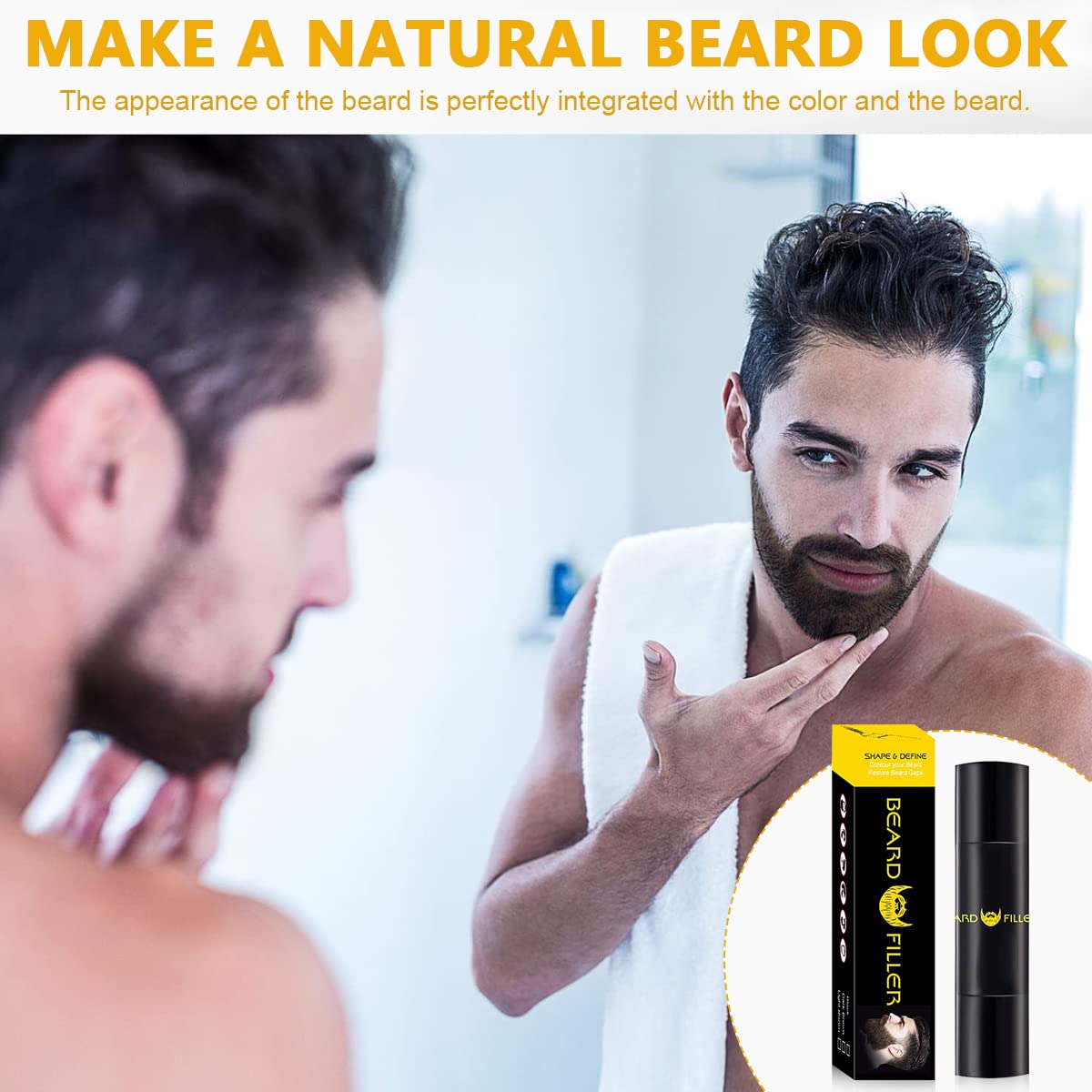 MAYCREATE Beard Pencil Filler for Men Dual Tip 2 in 1 Beard Pencil with Brush for Beard Styling, Sweat Proof Beard Pencil Filler Mustache Kit for Men Beard, Mustache, Eyebrows (dark brown) MAYCREATE Beard Pencil Filler for Men Dual Tip 2 in 1 Beard Pencil with Brush for Beard Styling, Sweat Proof Beard Pencil Filler Mustache Kit for Men Beard, Mustache, Eyebrows (dark brown)